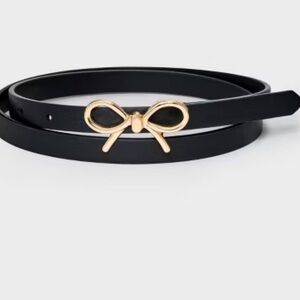 NWOT Target Black and Gold Belt with Stylish Bow size 3x! Fits 2x too!